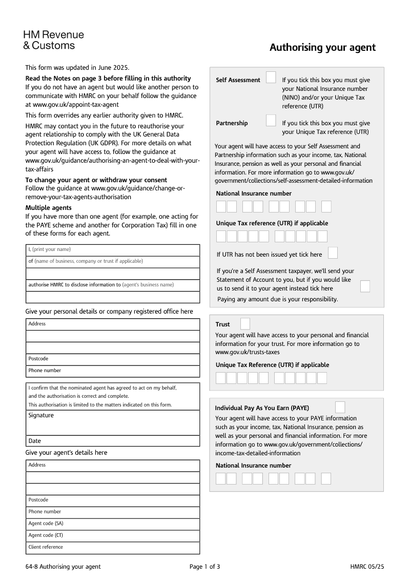64_8 Authorising your agent preview